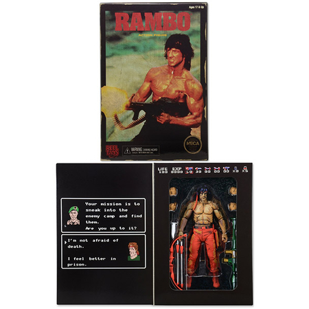 Rambo First Blood Part II Classic Video Game  7 inches - John J. Rambo