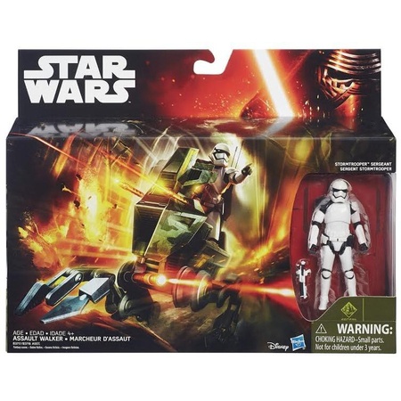 Star Wars The Force Awakens Class I Vehicles Série 1 - First Order Assault Walker avec Stormtrooper Officer Hasbro B3717