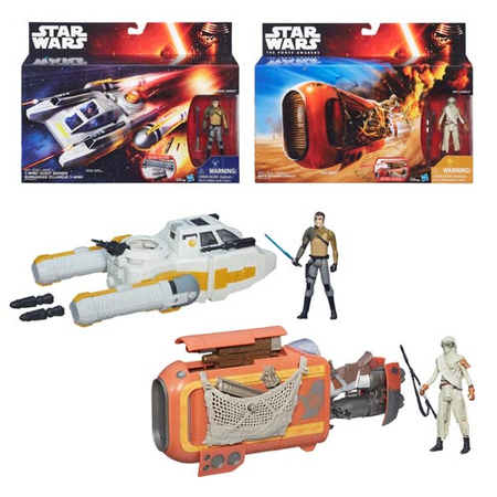 * Pre Order * Star Wars The Force Awakens Deluxe Class I Vehicles Wave 1 - Y-Wing Scout Bomber with Kanan Jarrus