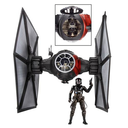 * Pre Order * Star Wars The Force Awakens The Black Series Deluxe First Order TIE Fighter Vehicle with Pilot