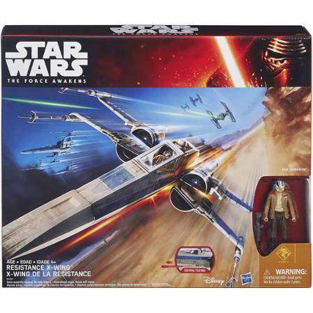 Star Wars The Force Awakens Class III Deluxe Resistance X-Wing Fighter avec Figurine de Poe (Wal-Mart Exclusif) Hasbro B4006