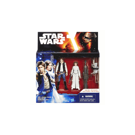 Star Wars: Episode VII - The Force Awakens Mission Series 2-Packs - Han Solo & Princess Leia figurines Échelle 3,75 pouces Hasbro
