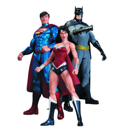 DC Comics New 52 Batman Superman Wonder Woman 3-pack