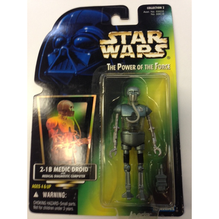 Star Wars Power of the Force (Carte Verte) - 2-1B Medic Droid (Carte Imparfaite) figurine Hasbro