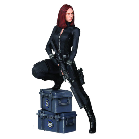 Captain America Winter Soldier Black Widow 9-inch Statue