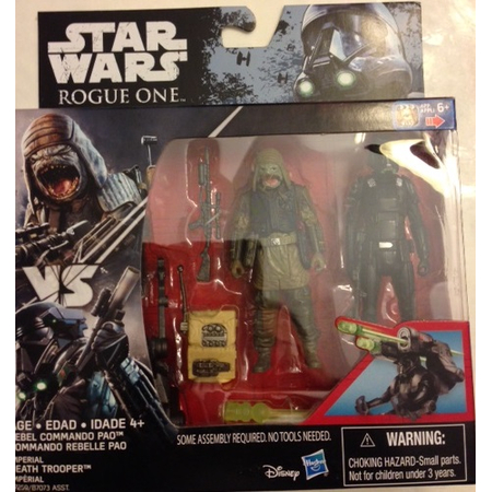 Star Wars Rogue One: A Star Wars Story - Rebel Commando Pao & Death Trooper figurines échelle 3,75 pouces Hasbro