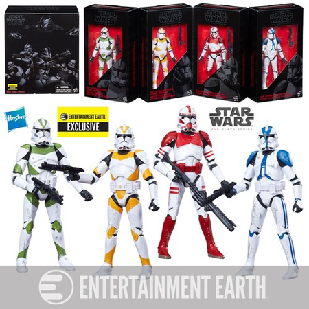 Star Wars The Black Series Clone Troopers of Order 66 6-Inch Action Figures - Entertainment Earth Exclusive