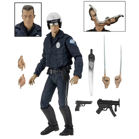 Terminator 2 Ultimate T-1000 Motocycle Cop 7-inch
