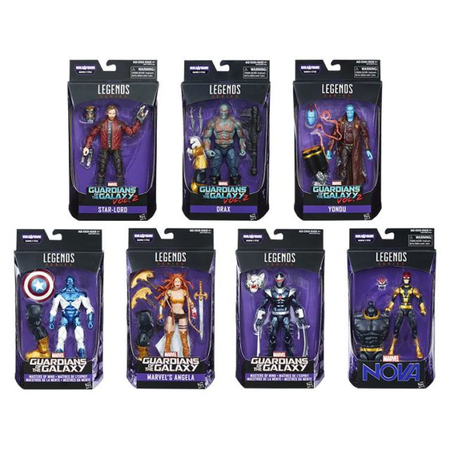 Marvel Legends Guardians of the Galaxy Série BAF Titus Ensemble de 7 Figurines