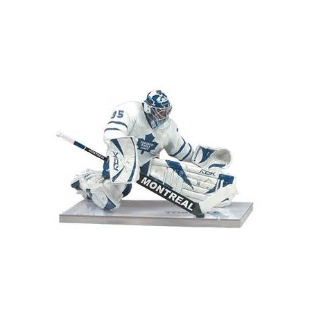 Vesa Toskala 35 gardien de but Toronto Maple Leaf CHANDAIL BLANC