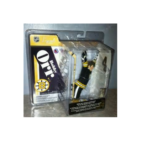 Bobby Orr joueur de hockey Bruins de Boston (BLACK SHIRT) Légendes de la LNH Série 4 figurine 7 po McFarlane