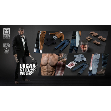 Logan Steel Wolf MAX Fighting (ensemble complet) figurine échelle 1:6  Worldbox X ONETOYS
