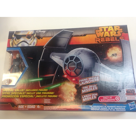 Star Wars Rebels Inquisitor's TIE Advanced Prototype with Inquisitor Figure (Target Exclusive)