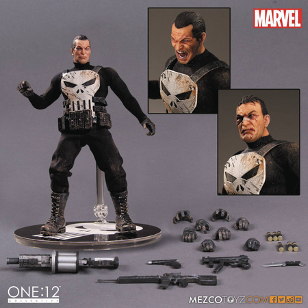 One-12 Collective Marvel The Punisher Figurine Mezco Toyz