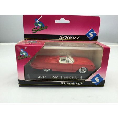 Solido 4517 Sixties Ford Thunderbird décapotable couleur rouge