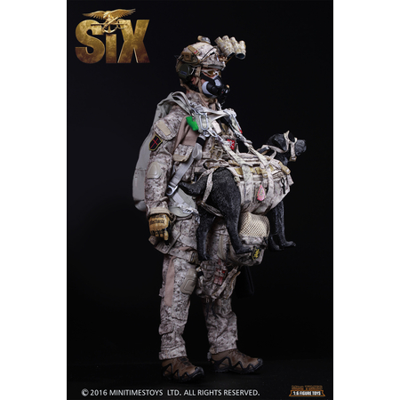 US Navy Seal Team Six K9 HALO Jumper avec chien figurine �chelle 1:6 Mini Times M006