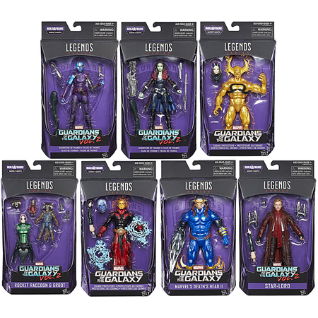 Marvel Legends Guardians of the Galaxy Series BAF Titus Set of 7 Figures