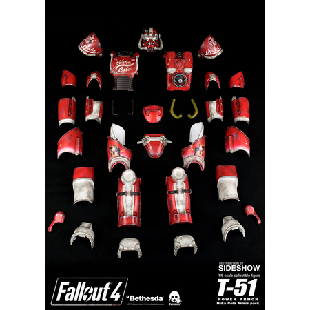 Fallout 4 T-51 Power Armor Nuka Cola Armor Pack for 1:6 scale action figure Threezero 903155