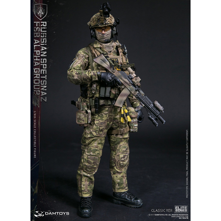 Russian Spetsnaz FSB Alpha Group B (version régulière) figurine 1:6 Damtoys 78047B