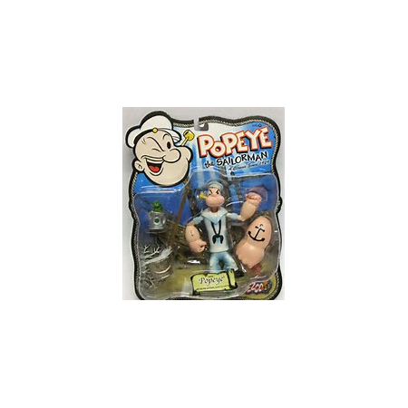 Popeye Bluto Sea Hag Pappy lot de 4 figurines Mezco 44010