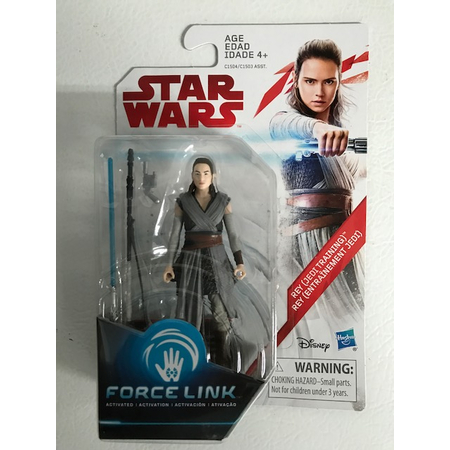 Star Wars The Last Jedi - Rey (Jedi Training) figurine 3,75 pouces Force Link (2017) Hasbro