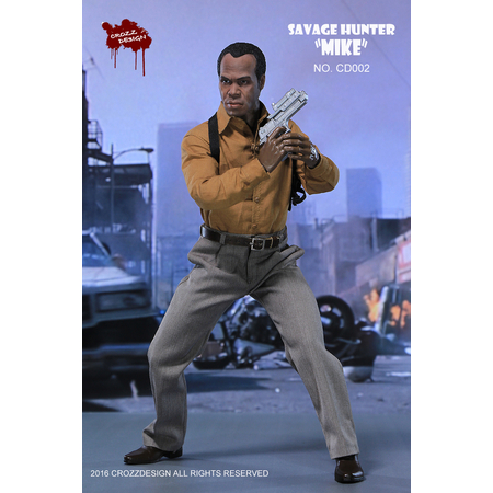 Savage Hunter Mike Predator 2 Lieutenant Michael R. Harrigan (style Danny Glover) figurine 1:6 Crozz Design CD002