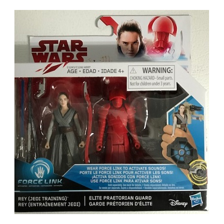 Star Wars The Last Jedi - Rey (Entraînement Jedi) & Elite Praetorian Guard Ensemble de 2 Figurines Hasbro
