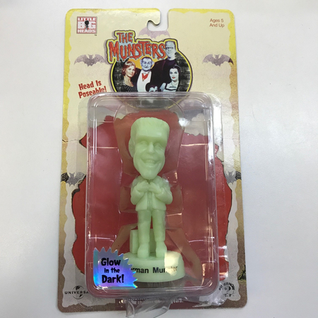 The Munsters Little Big Heads Glow in the Dark Herman Munster Sideshow Toy 25012