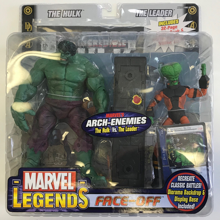 Marvel Legends Face-Off Arch-enemies The Hulk VS The Leader Toy Biz 71337