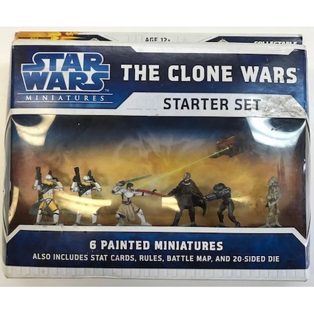 Star Wars The Clone Wars Miniatures Starter Set from Wizards of the Coast 2008 (English only) (Box not mint)
