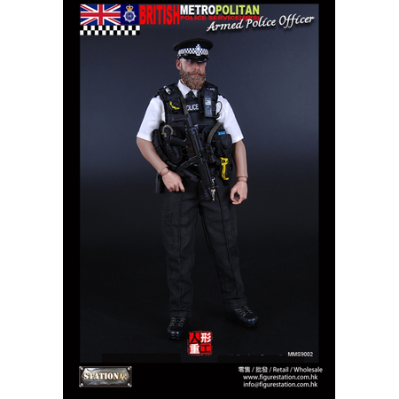 Metropolitan Officier de police arm� figurine �chelle 1:6 Modeling Toys MMS9002
