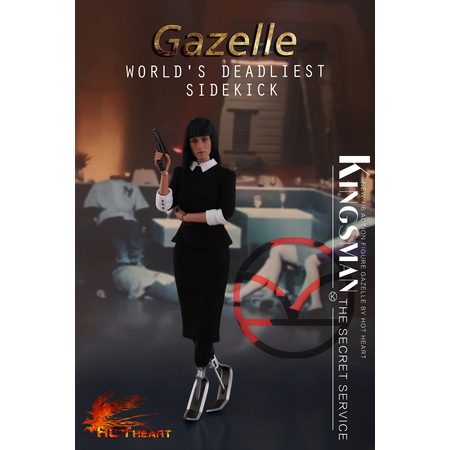 Kingsman The Secret Service Gazelle World's deadliest sidekick figurine échelle 1:6 Hot Heart