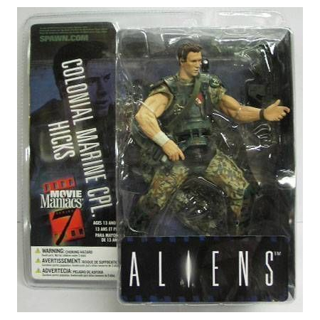 Aliens Movie Maniac série 7 Colonial Marine CPL Hicks figurine 7 po McFarlane