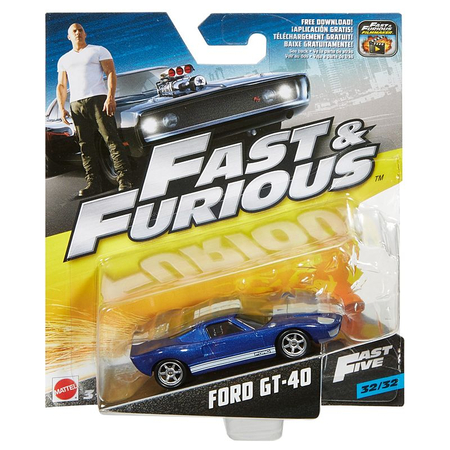 Fast and Furious Ford GT-40 (Fast 5) 32/32 �chelle 1:55 Mattel (2016) FCN88