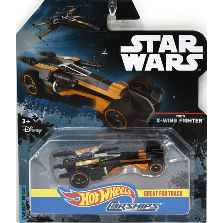Star Wars Hot Wheels 1:64 Poe's X-Wing fighter Carship DPV33
