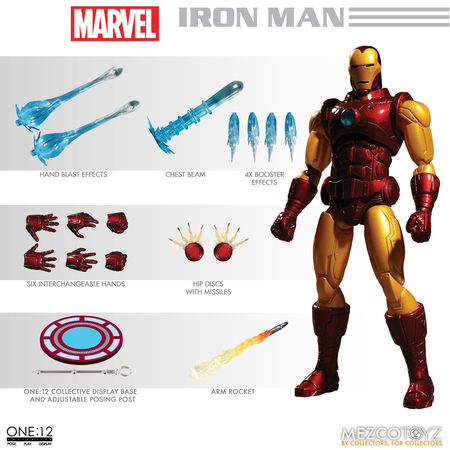 One-12 Collective Marvel Iron Man Mezco Toyz