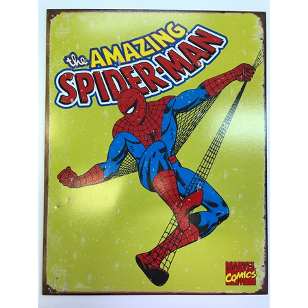 Affiche Spider-Man en Métal  12 X 16 pouces