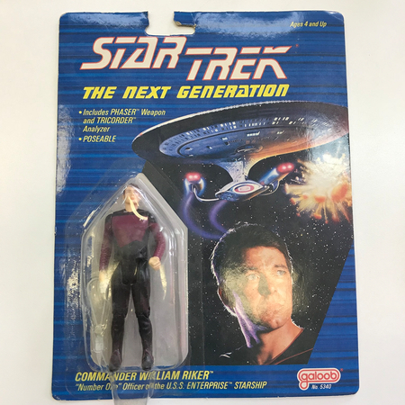 Star Trek The Next Generation TNG Commander William Riker - emballage légèrement endommagé