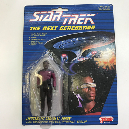 Star Trek The Next Generation TNG Lieutenant Geordi La Forge - emballage légèrement endommagé