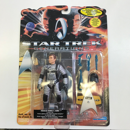 Star Trek Generations Admiral James T Kirk en uniforme spatial figurine Playmates