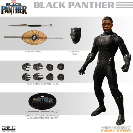 One-12 Collective Marvel Black Panther Mezco Toyz One-12 Collective Marvel Black Panther Mezco Toyz