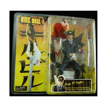 Kill Bill Série 1 Crazy 88 Fighter avec cheveux noirs et sourire figurine 7 po NECA