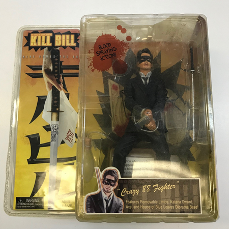Kill Bill S�rie 1 Crazy 88 Fighter avec cheveux noirs et barbe figurine 7 po NECA