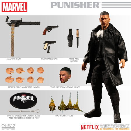 One-12 Collective Marvel Netflix Punisher Mezco Toyz One-12 Collective Marvel Netflix Punisher Mezco Toyz