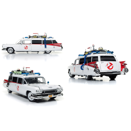 Ghostbusters Ecto-1 1/18 Scale Die-Cast Vehicle (Silver Screen Machine)