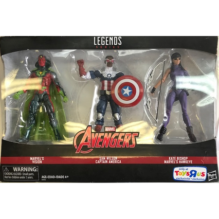 Marvel Legends Avengers 3-pack (Vision - Sam Wilson Captain America - Kate Bishop Hawkeye) 2015 (Box not Mint)