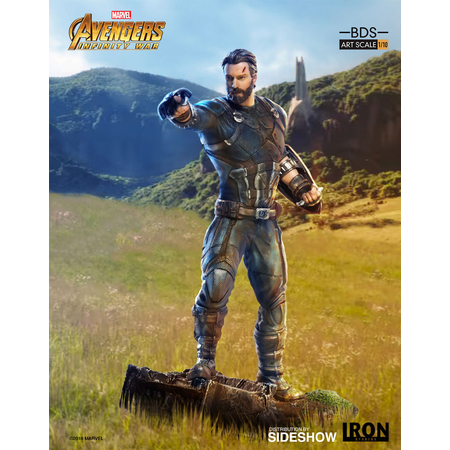 Avengers: Infinity War - Captain America S�rie Art Battle Diorama �chelle 1:10 statue Iron Studios  903603