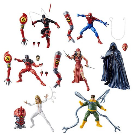Marvel Legends Amazing Spider-Man SP//dr BAF Series Set of 7 Figure