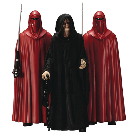 Star Wars Emperor Palpatine with Royal Guard 3-pack Artfx Statue 1:10 Kotobukiya