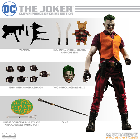 One-12 Collective DC Joker Clown Prince Of Crime Edition Mezco Toyz